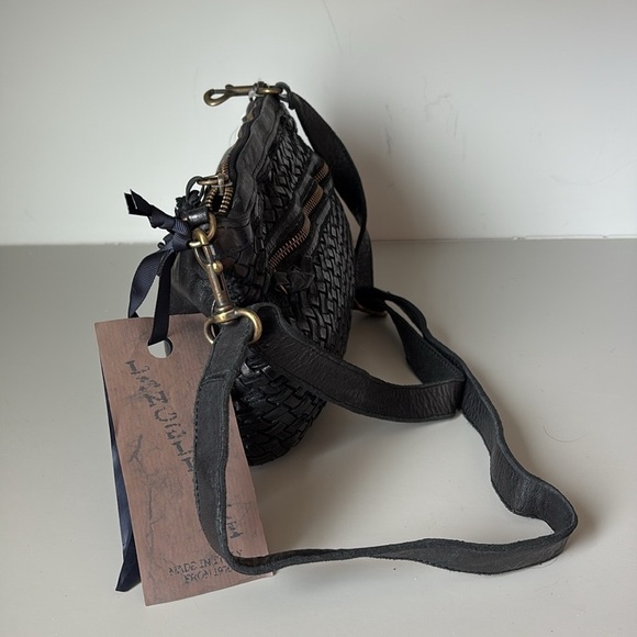 Langellotti Black Woven Leather Purse NEW! - Picture 3 of 9